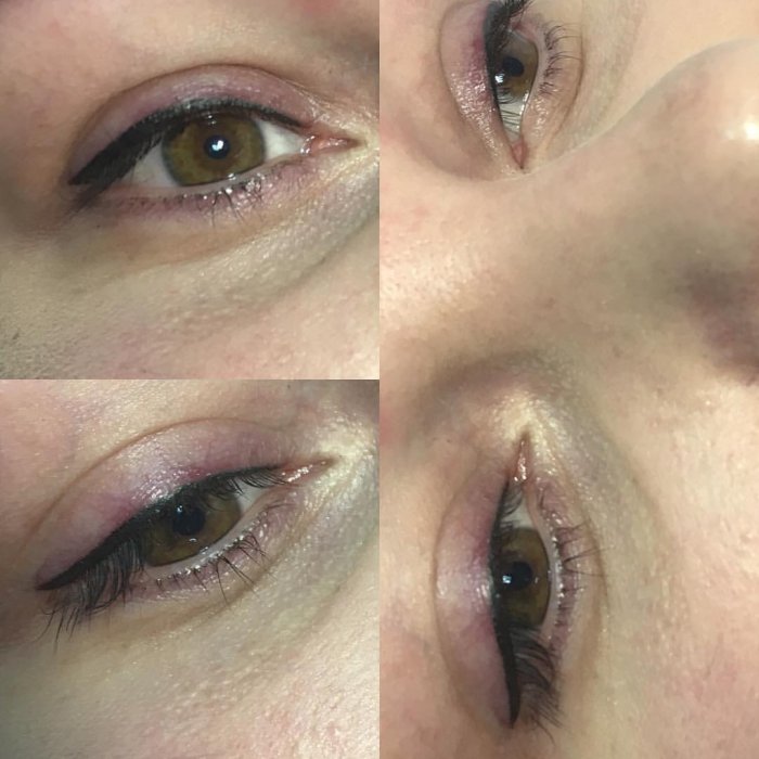 Неудачный перманентный макияж век