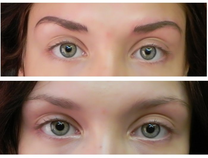 Перманентный макияж век межресничное пространство