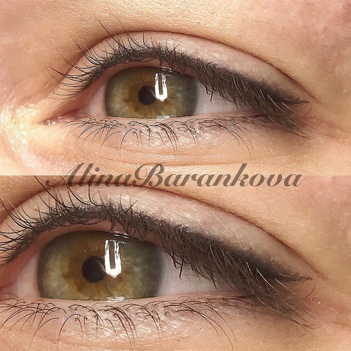 Межресничный перманентный контур
