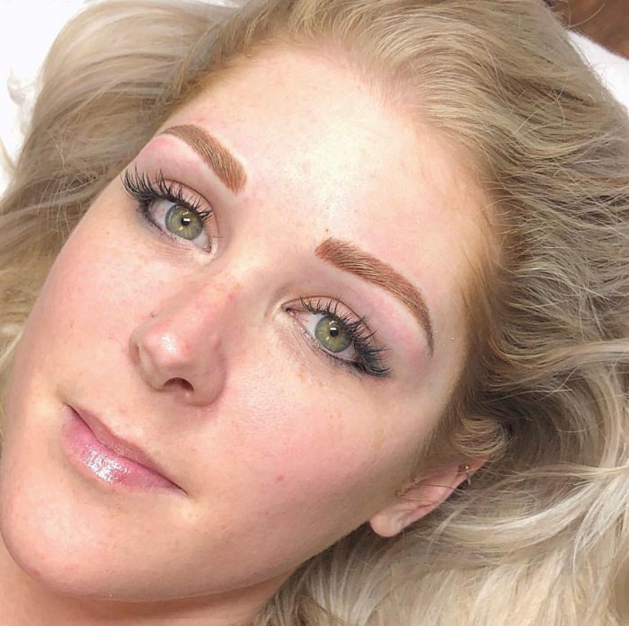 Перманент бровей для блондинок