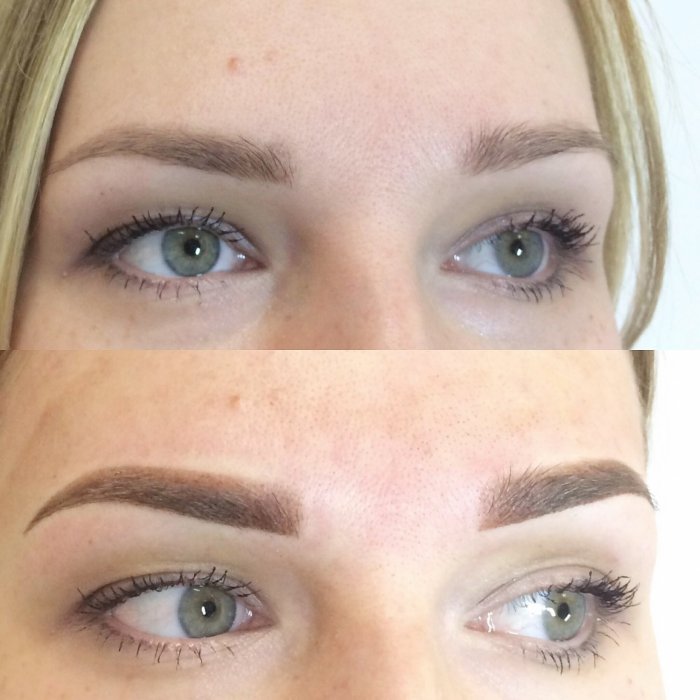 Перманентный макияж бровей