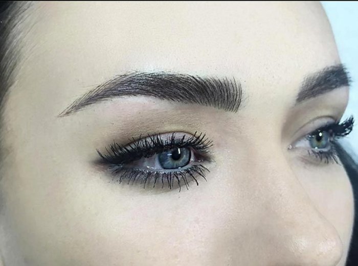 Перманентный макияж бровей 2018
