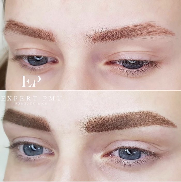 Татуаж бровей для рыжих