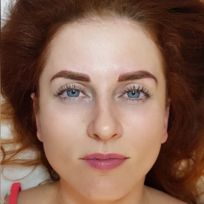 Перманентный макияж бровей для рыжих