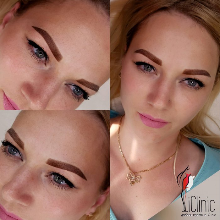 Пудровые брови для рыжих