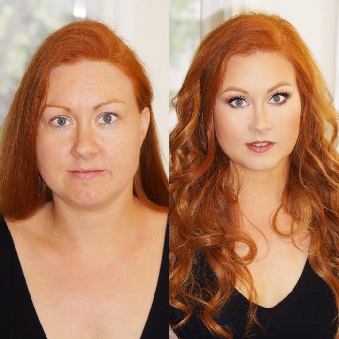Возрастной макияж для рыжих