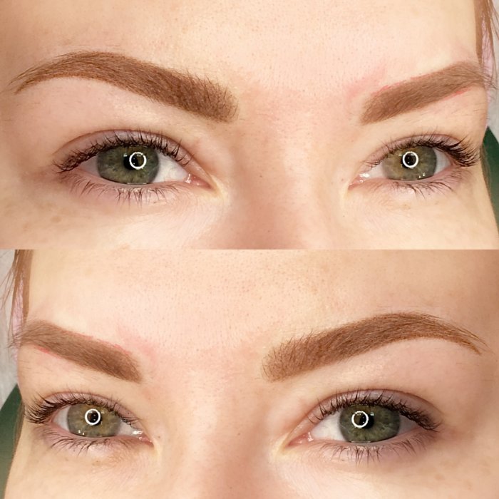 Татуаж бровей для рыжих