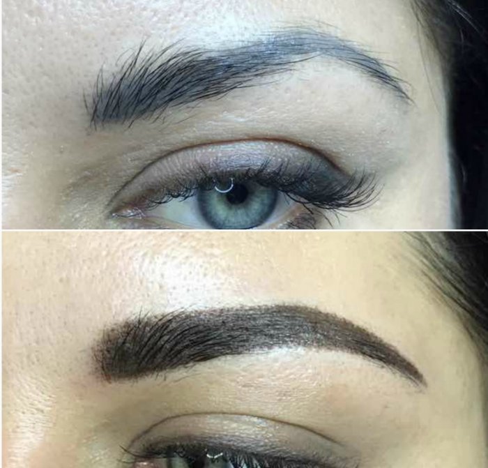 Перманентный макияж бровей