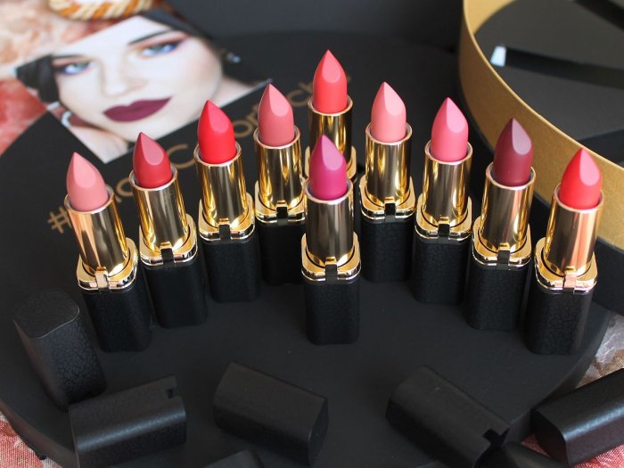 Помада лореаль колор Риш свотчи