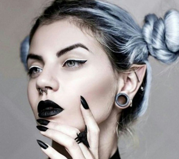 Черная помада фотосет