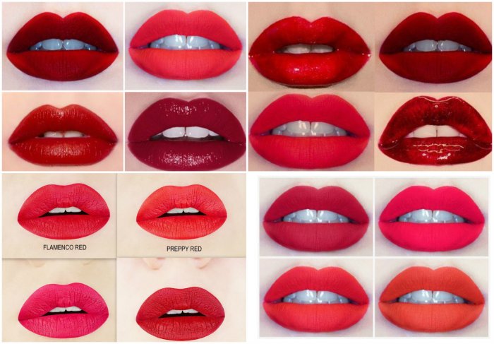 Яркие оттенки помады