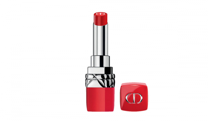 Алая матовая помада