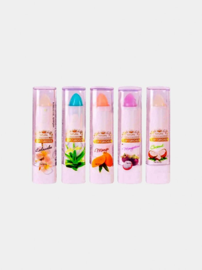 Гигиеническая Фруктовая губная помада Royale c блестками