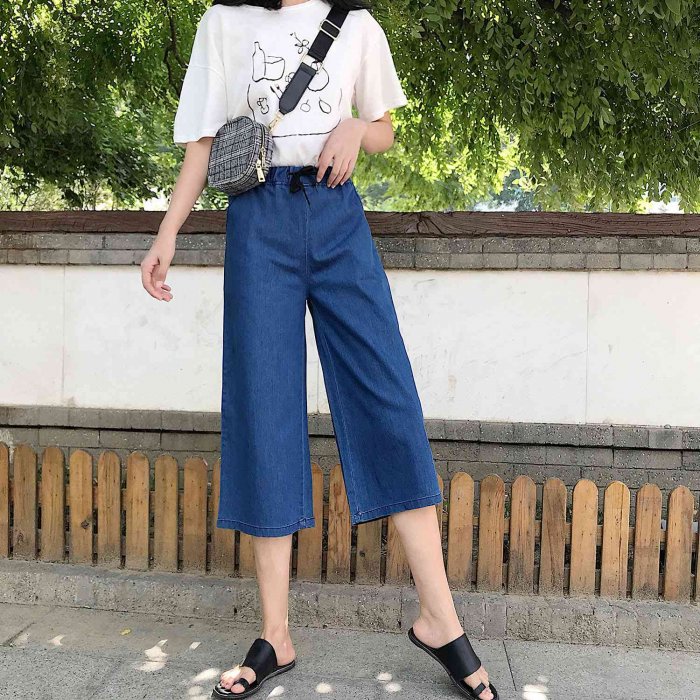 Кюлоты женские джинсовые