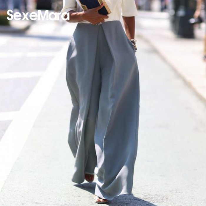 Брюки палаццо спортивный стиль