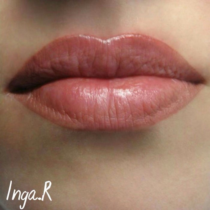 Перманентный макияж губ оттенки