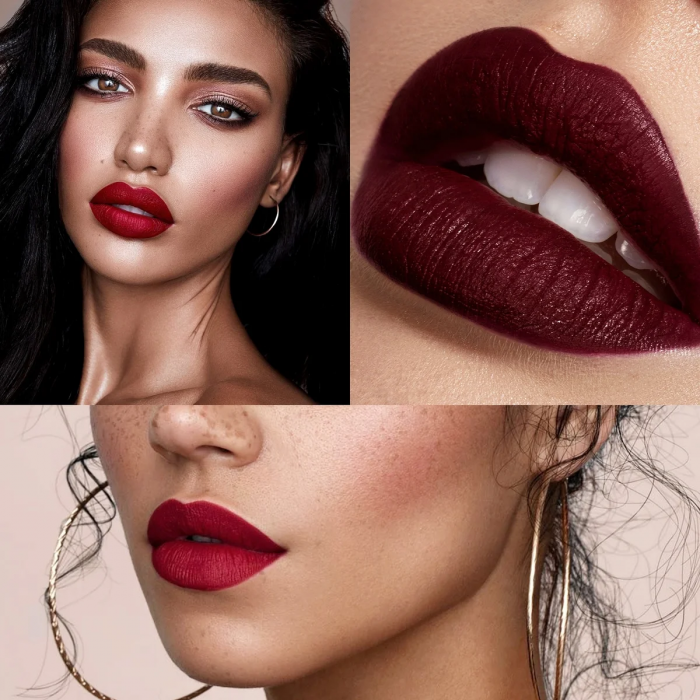 Винная помада для брюнеток