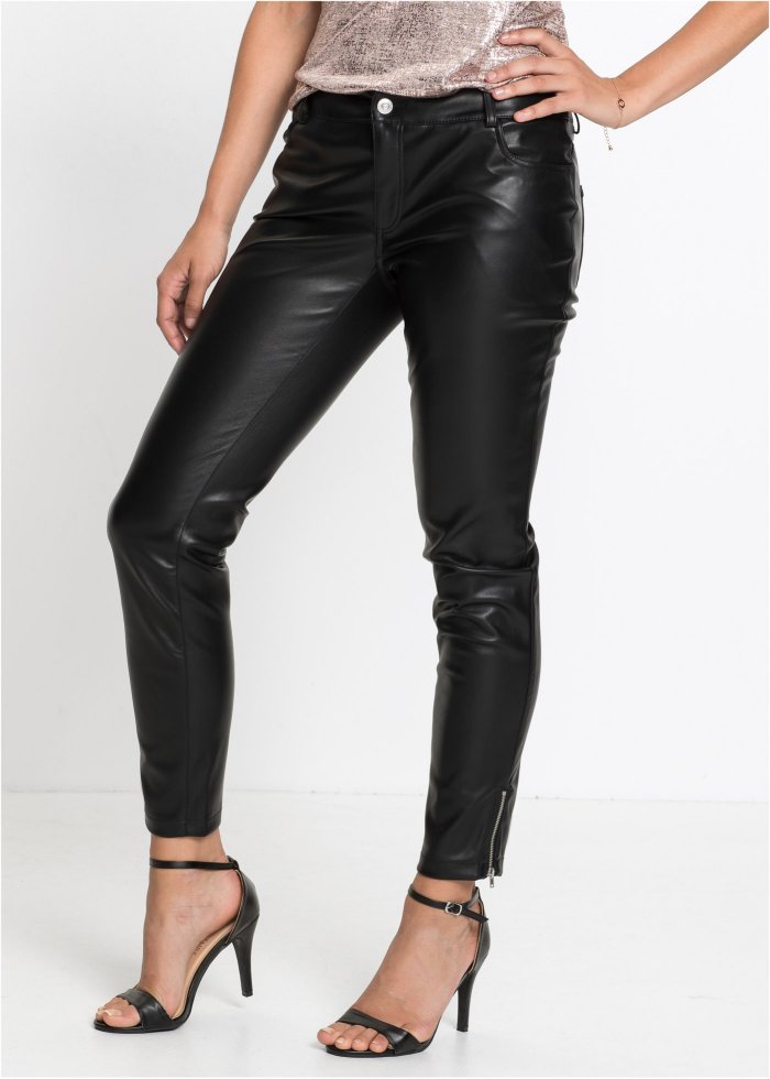 Бонприкс кожаные брюки женские