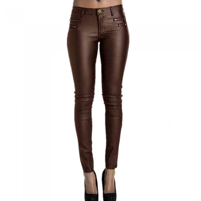 Кожаные скинни