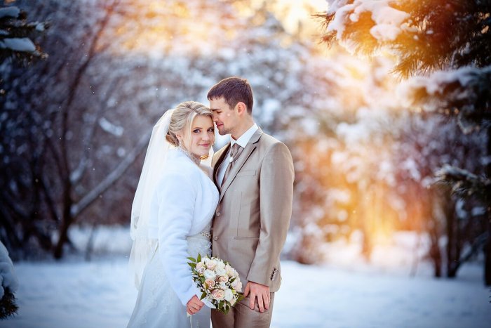 Свадьба зимой фотосессия