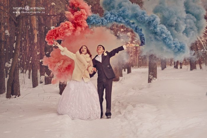 Идеи для свадебной фотосессии зимой