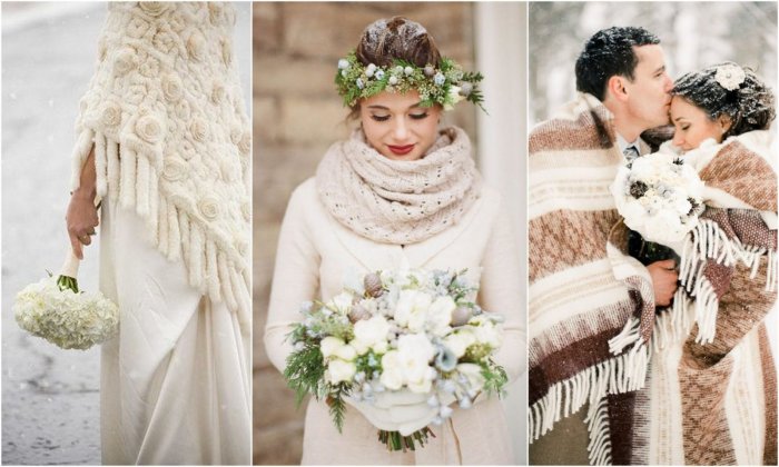 Свадебные платья в стиле рустик зимой