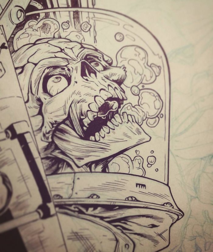 Томпсон тату эскиз