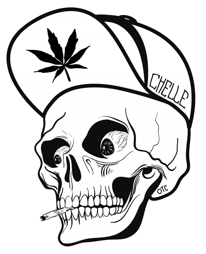 Череп эскиз легкий