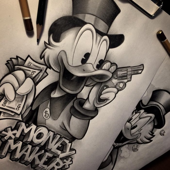 Moneymaker Скрудж макдак тату