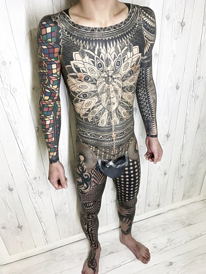 Татуировки на теле мужчин