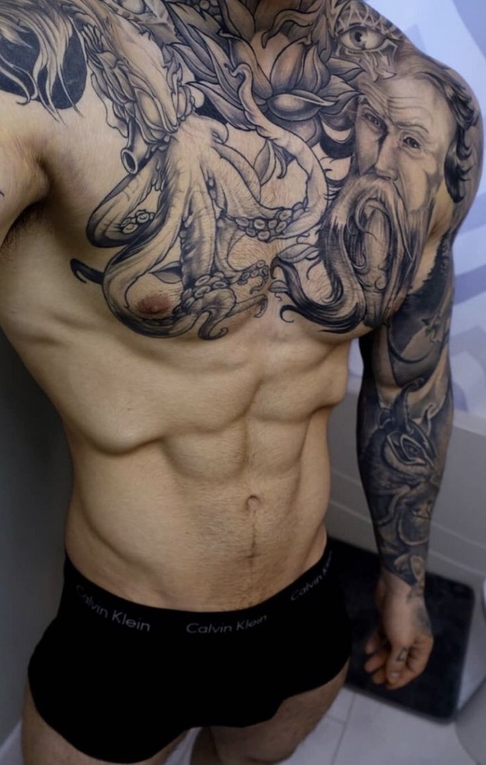 Наколки на тело мужские