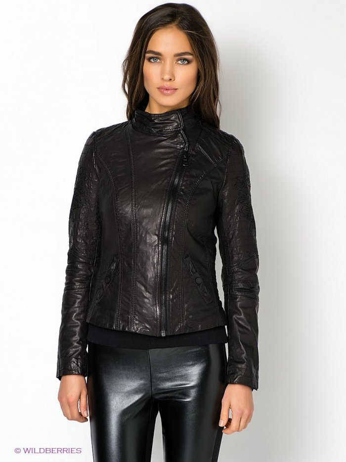 Куртка модная 2020 кожаная женская зима