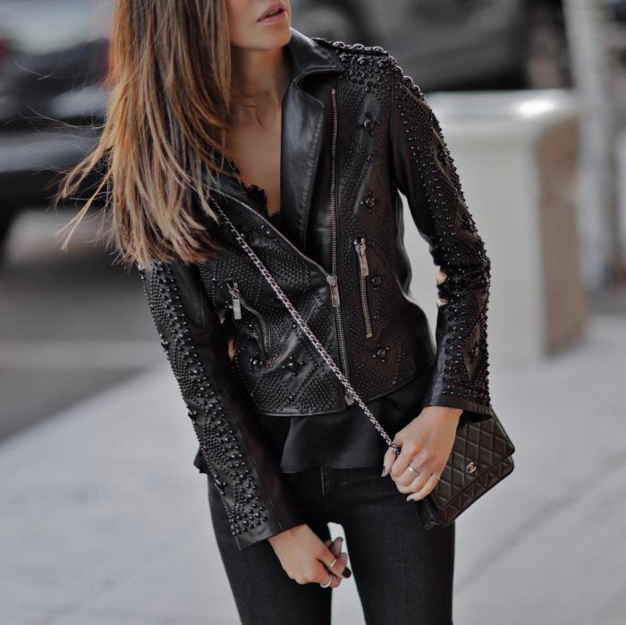 Модные кожаные куртки 2021