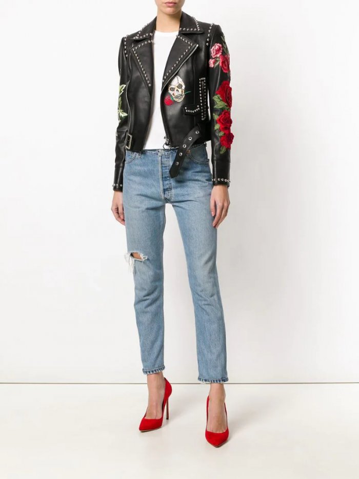 Косуха из натуральной кожи la Reine Blanche 230599000