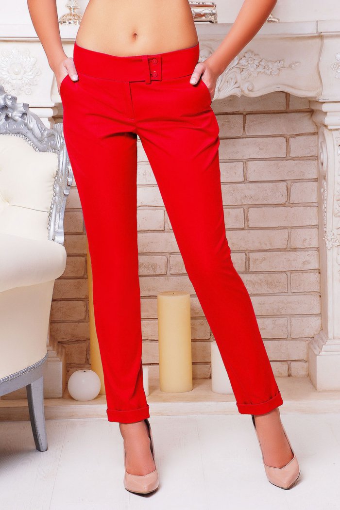 Укороченные брюки женские