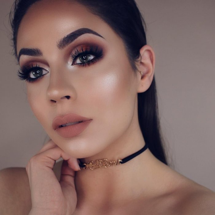 Вечерний макияж для зеленоглазых