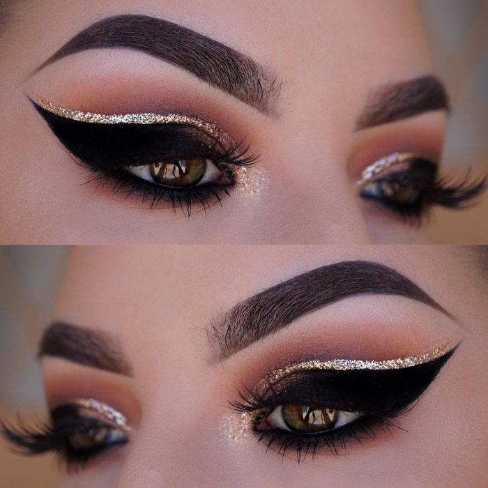 Свадебный макияж со стрелками