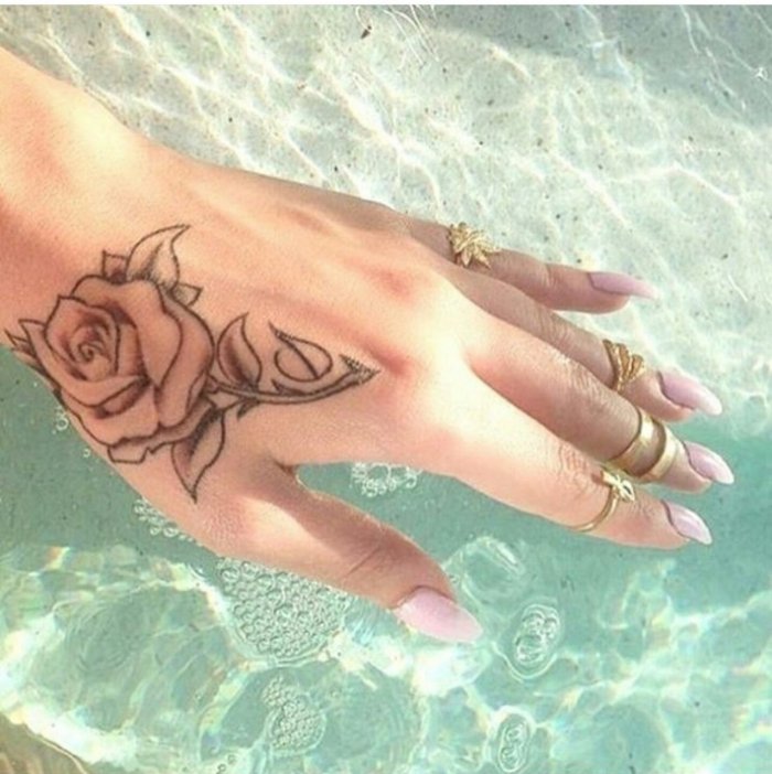 Тату на кисти маленькие женские