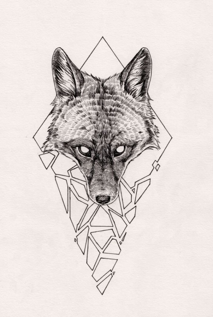 Тату в стиле геометрия эскизы