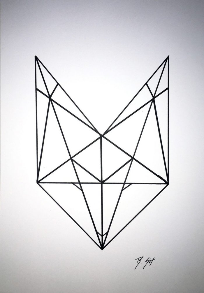 Тату геометрические фигуры эскизы