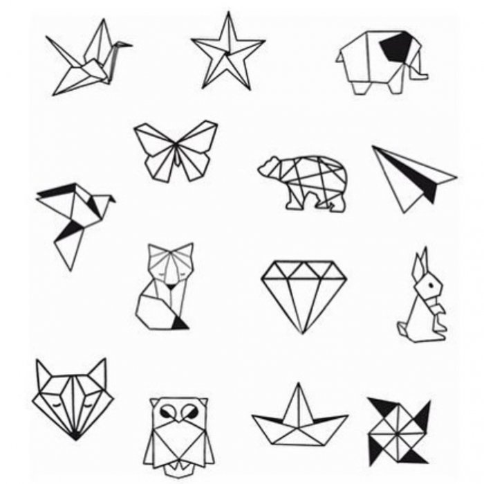 Тату простые фигуры