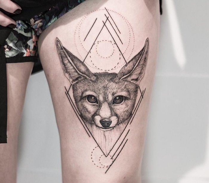 Fennec Fox тату