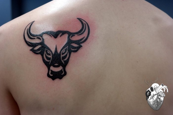 Телец тату бык Taurus