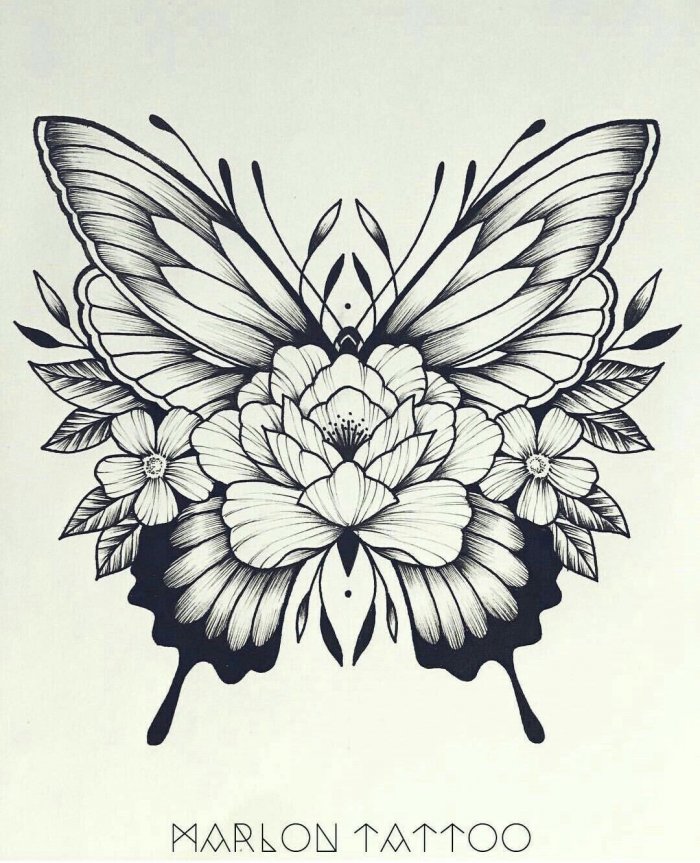 Цветы Графика эскиз