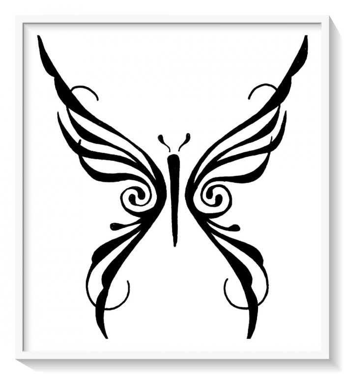 Татуировки для девушек бабочки эскизы