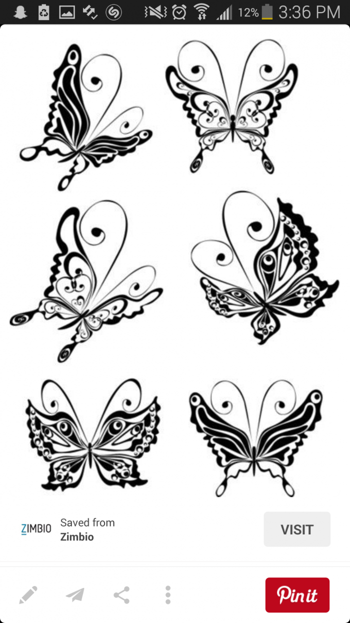 Узоры для бабочек простые