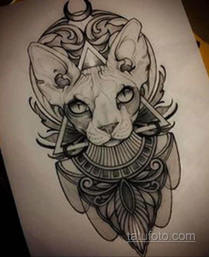 Татуировка Анубис сфинкс