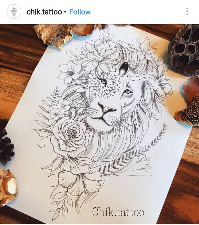 Лев неотрад эскиз