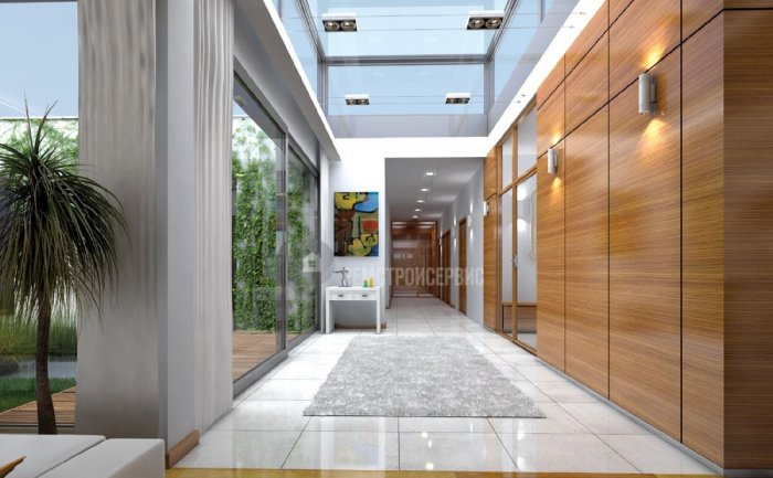 Вилла дом с атриумом