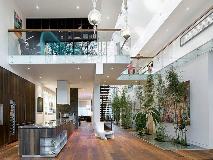 Атриум в доме интерьер